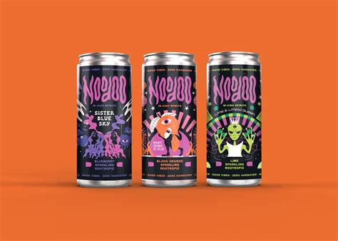 Psychedelic Packaging for Non-Alcoholic Nootropic Drinks — Chelsey Farris