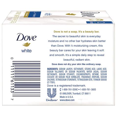 Dove Moisturizing Soap Bar Dove White Moisturizing Cream Soap 135gm