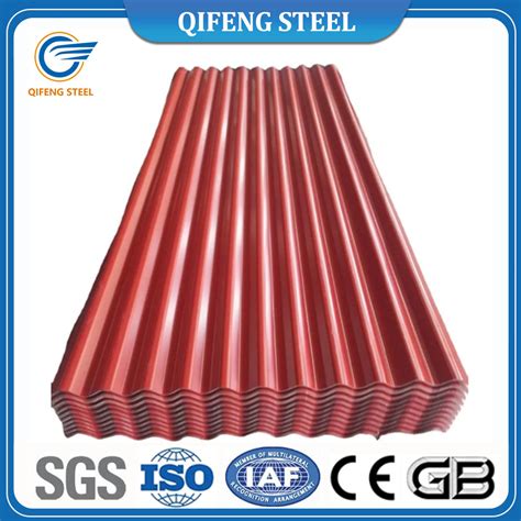 Roofing Sheet Color Coated Corrugated Steel Plate PPGI Corrugated