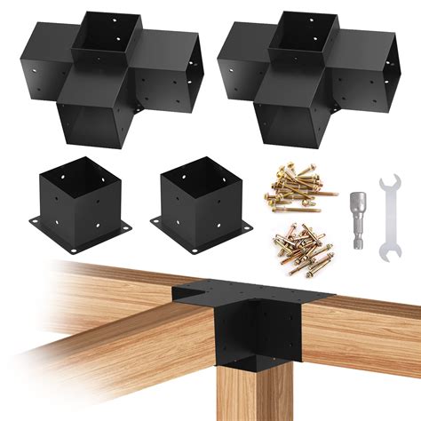 Kinchoix X Woodworks Pergola Brackets Kit Way Corner Extension