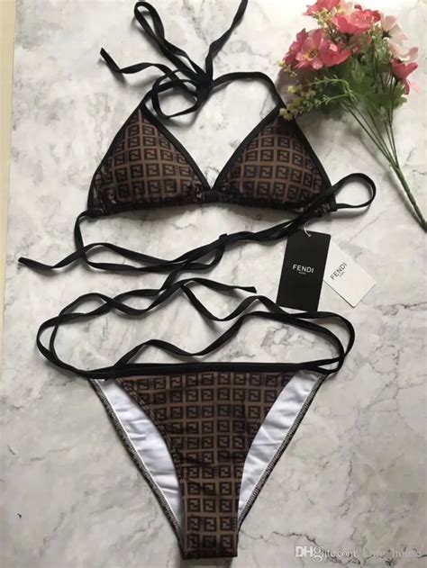 New Pad Luxury Designer Donna Beach F Lettera One Set Bikini Intimo