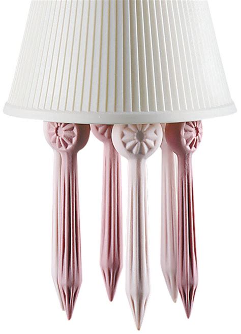 Belle De Nuit Ceiling Lamp With Lithophane Pink CE UK Lladro India