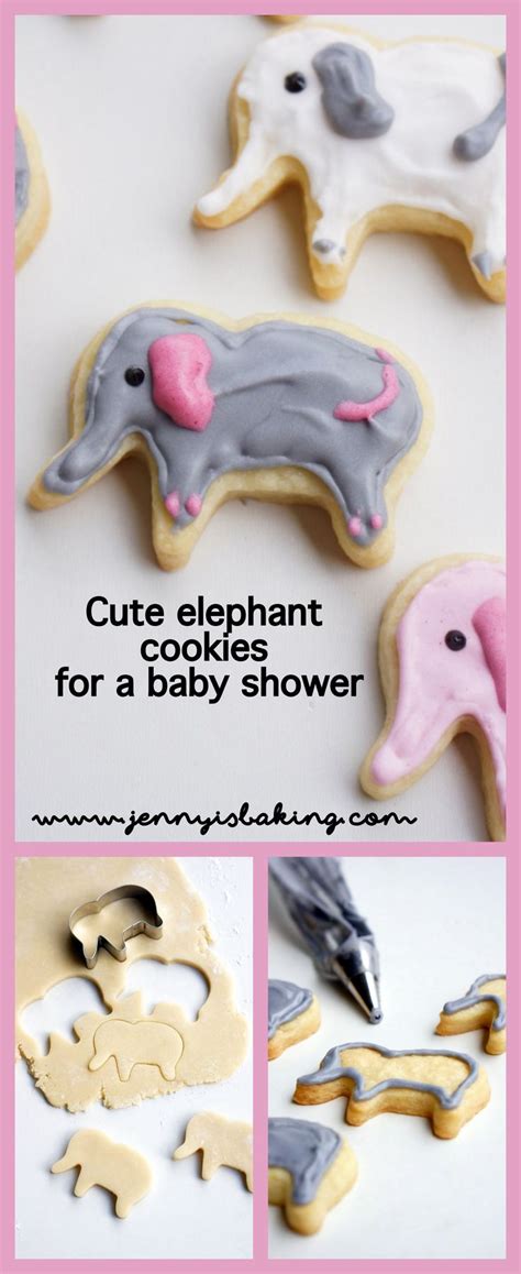 Cute Elephant Cookies For A Baby Shower Jenny Is Baking Recipe