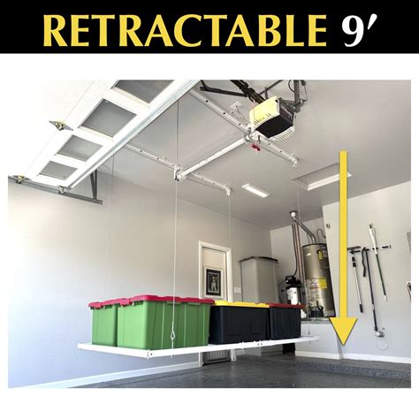 E Z Garage Lift THE 1 Retractable Overhead Ceiling Storage Lift