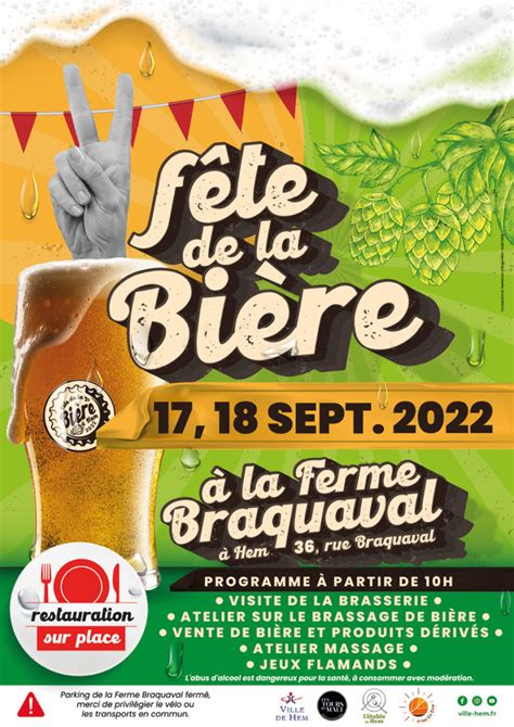 Affiche A3 Fête De La Bière 2022 Ville De Hem