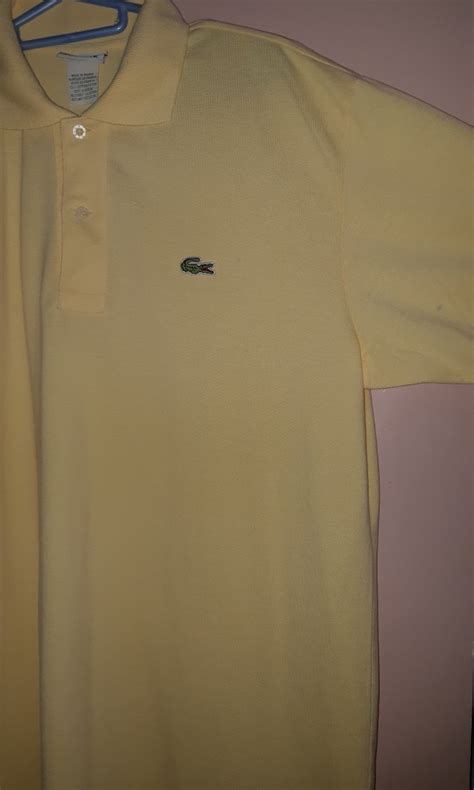 Lacoste Light Yellow Poloshirt Men Mens Fashion Tops And Sets Tshirts And Polo Shirts On Carousell