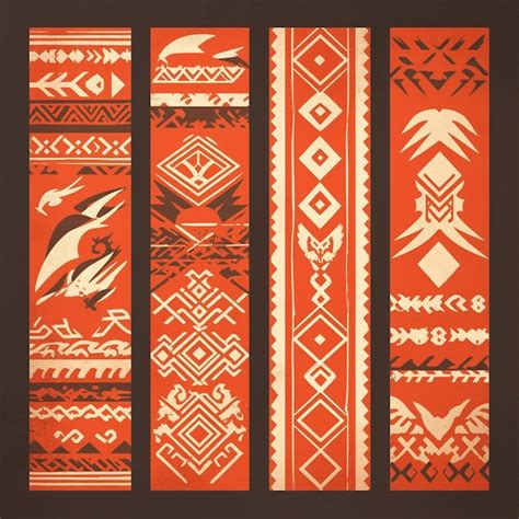 Filipino Ifugao patterns with tribal motifs | Premium AI-generated vector