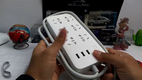 Xiaomi 3 USB 5 Power Plug Strip Portable Socket Unboxing And Hands On