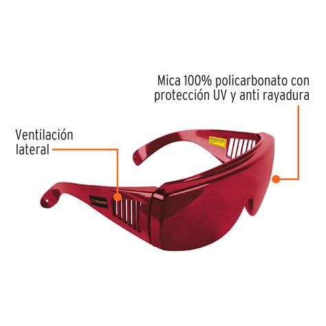 Ficha Tecnica Lentes de seguridad para láser rojo Truper