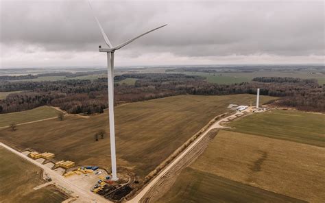 The First Wind Turbines Were Erected In Enefit Greens Largest Wind