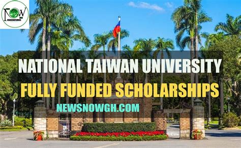 National Taiwan University Fully Funded Scholarship