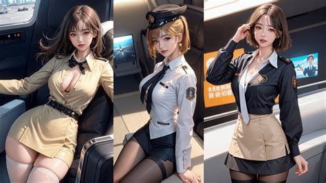 Ai Ai Art AI LOOKBOOK AI Glamorous Art Flight Attendant YouTube