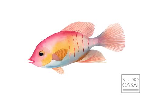 Tropical Fish Clipart Watercolor Tropical Fish Clipart Premade Clipart