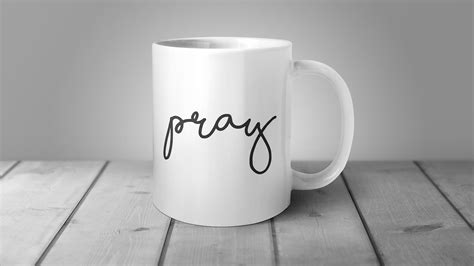 Prayer Mug Christian Ts Pray Mug Farmhouse Mug Etsy