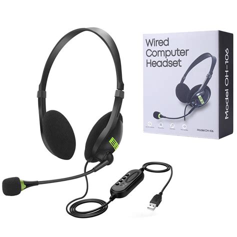 Usb Headset Noise Cancellation 3 5mmandusb Call Center Headphone With Microphone Mic Noise