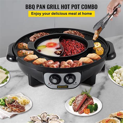Vevor 2 In 1 Elektrischer Hot Pot 1200W Grill 1000W Galaxus