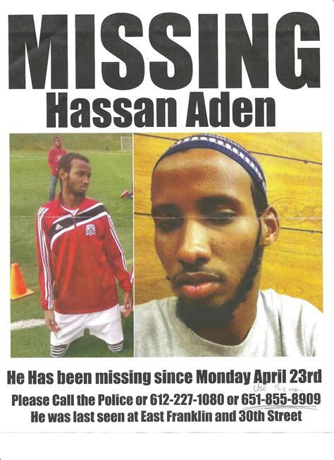 Second Ward Minneapolis Missing Young Man Hassan Aden