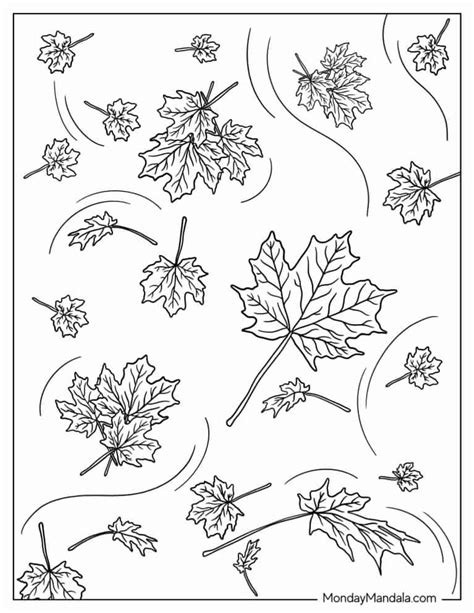 20 Fall Leaves Coloring Pages Free Pdf Printables