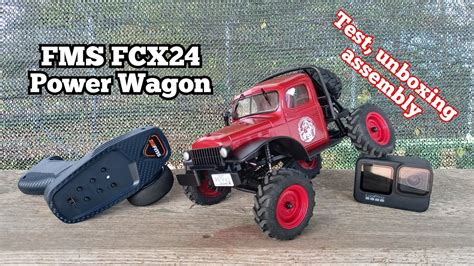 Testing FMS 1 24 FCX24 Power Wagon RTR Unboxing And Assembly Rc Car