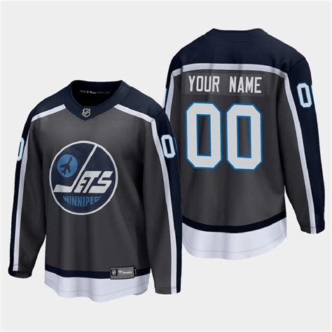 Custom Winnipeg Jets Special Edition Gray Jersey Heretro