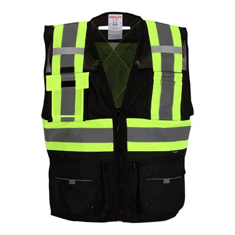 Tingley Type O Class 1 Hi Vis Black Surveyor S Mesh Heavy Duty Safety