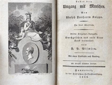 Ueber Den Umgang Mit Menschen In Drei Theilen 11 Original Ausgabe