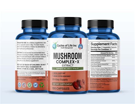 Mushroom Complex X Extract Cycles Of Life Inc