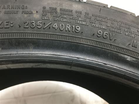 1 Goodyear Assurance MaxLife P235 40R19 235 40 19 Tire Driven Once