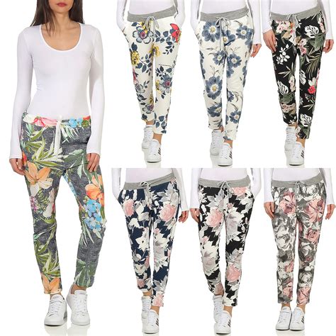 Damen Jogginghose Hose Fitness Sporthose Stretch Leggings Pants Sommer