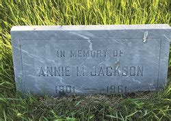 Annie Maud Johnston Jackson Homenaje De Find A Grave