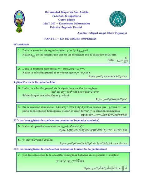 Pr Ctica P Mat Grupo D Ecuaciones Diferenciales Y