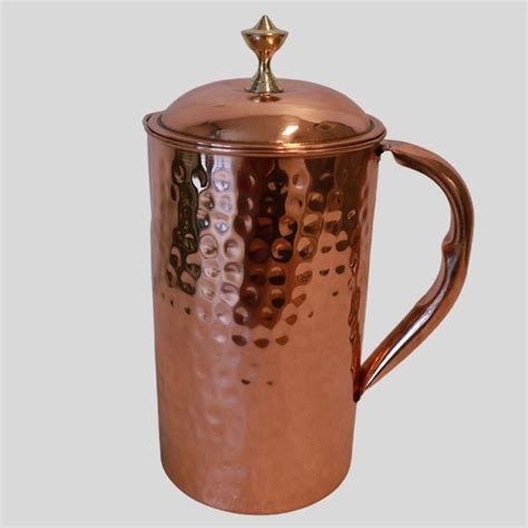 Copper Water Jug Hammered Ltr Premium Copper Water Bottle Australia