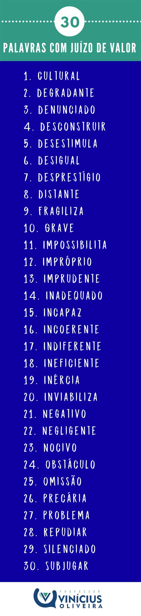 Palavras Com Juízo De Valor
