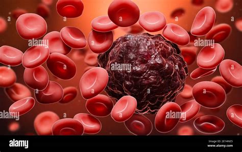 Illustration Du Rendu D Des Cellules Canc Reuses Au Milieu Des