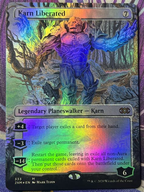 Karn Liberated Xm Extended Art Foil Bootleg Mage