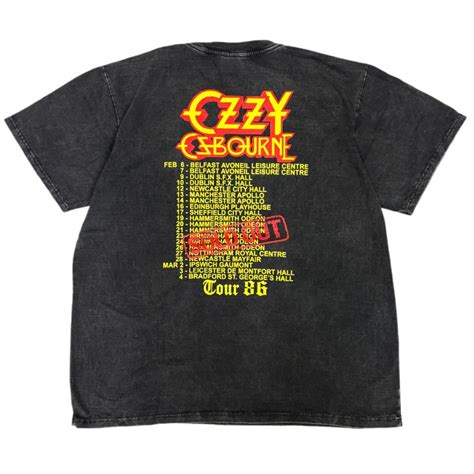 オジーオズボーン Ozzy Osbourne バンド Tシャツ 半袖 ストーンウォッシュ ユニセックス FGRT13 54 旅空