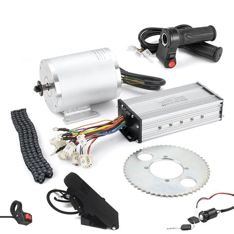 Buy Electric Motor 1600w 48v Go Kart Electric Motor Kit With Throttle