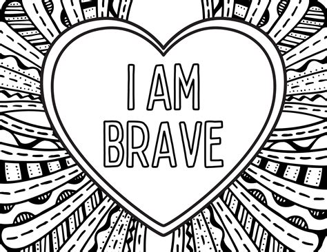 Affirmation Coloring Pages