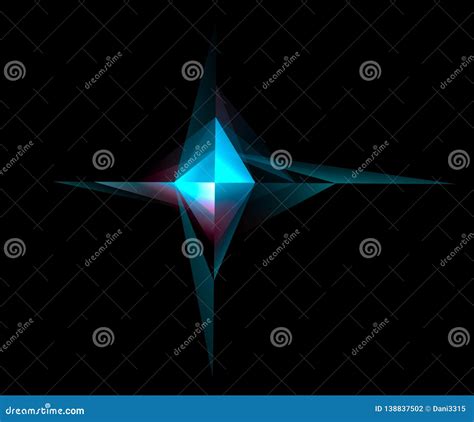 Four Point 4point Star Hexa Polygon Vector Clipart CartoonDealer