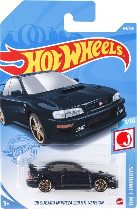 Amazon ホットウィール Hot Wheels ベーシックカー 98 スバル インプレッサ 22B Stiバージョン HBN96 ミニカーダイキャストカー ホビー