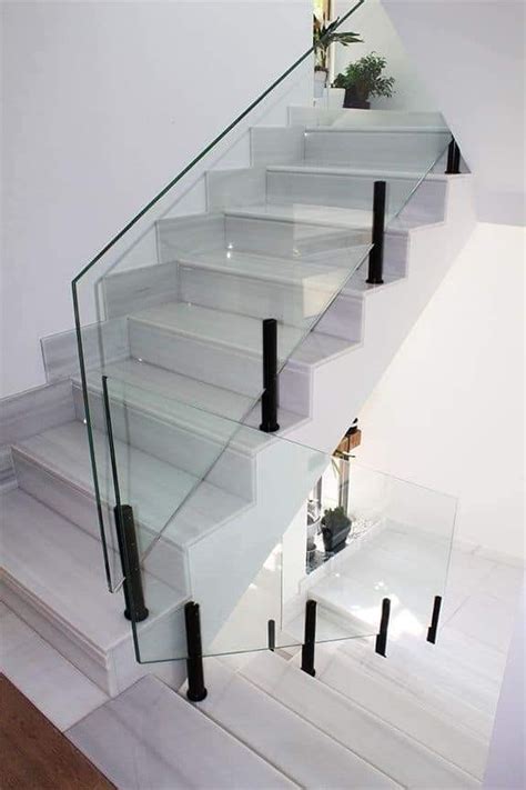 Stairs Transparent TOUGHENED GLASS HANDRAIL SERVICES At Rs 1250 Feet In