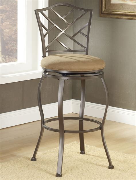 Treutlen Swivel Upholstered Counter Stool With Metal Frame Kitchen