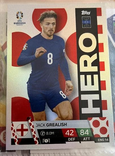 Jack Grealish Hero Topps Euro Aukro