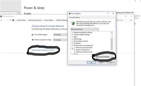 What Does Theses Settings Do In Edit Power Plan In Windows 10