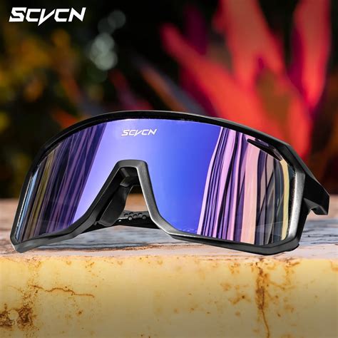 Scvcn Photochromic Sunglasses Men Mtb Road Bike Glasses Outdoor Sports