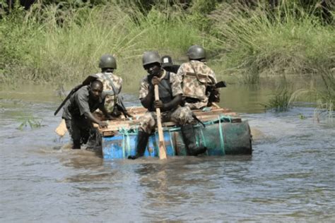 Akwa Ibom Navy Destroys Militants Camps Arrests Sea Robbers Ships