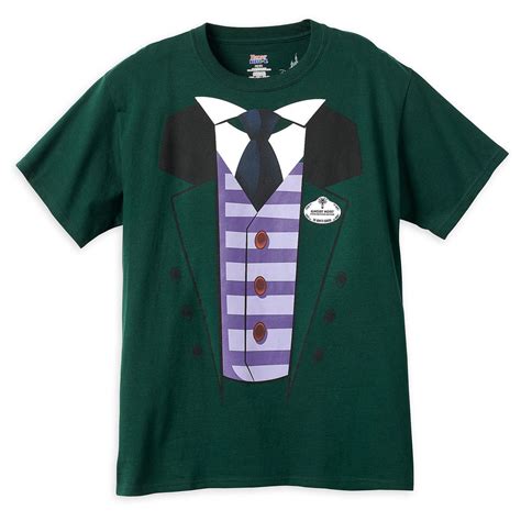 Disney Adult Shirt Ghost Host Haunted Mansion Costume