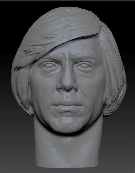 Anton Chigurh Javier Bardem Head sculpture 3D print model 3D model 3D ...