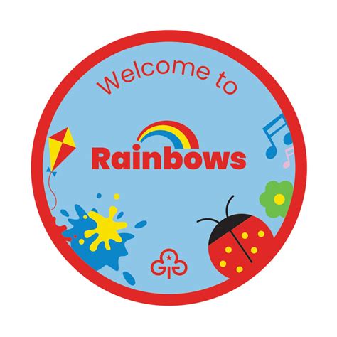 Welcome To Rainbows Badge N Girlguiding Anglia