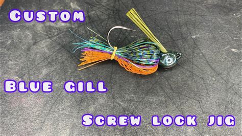 How To Tie A Custom Bluegill Screw Lock Swim Jig Youtube